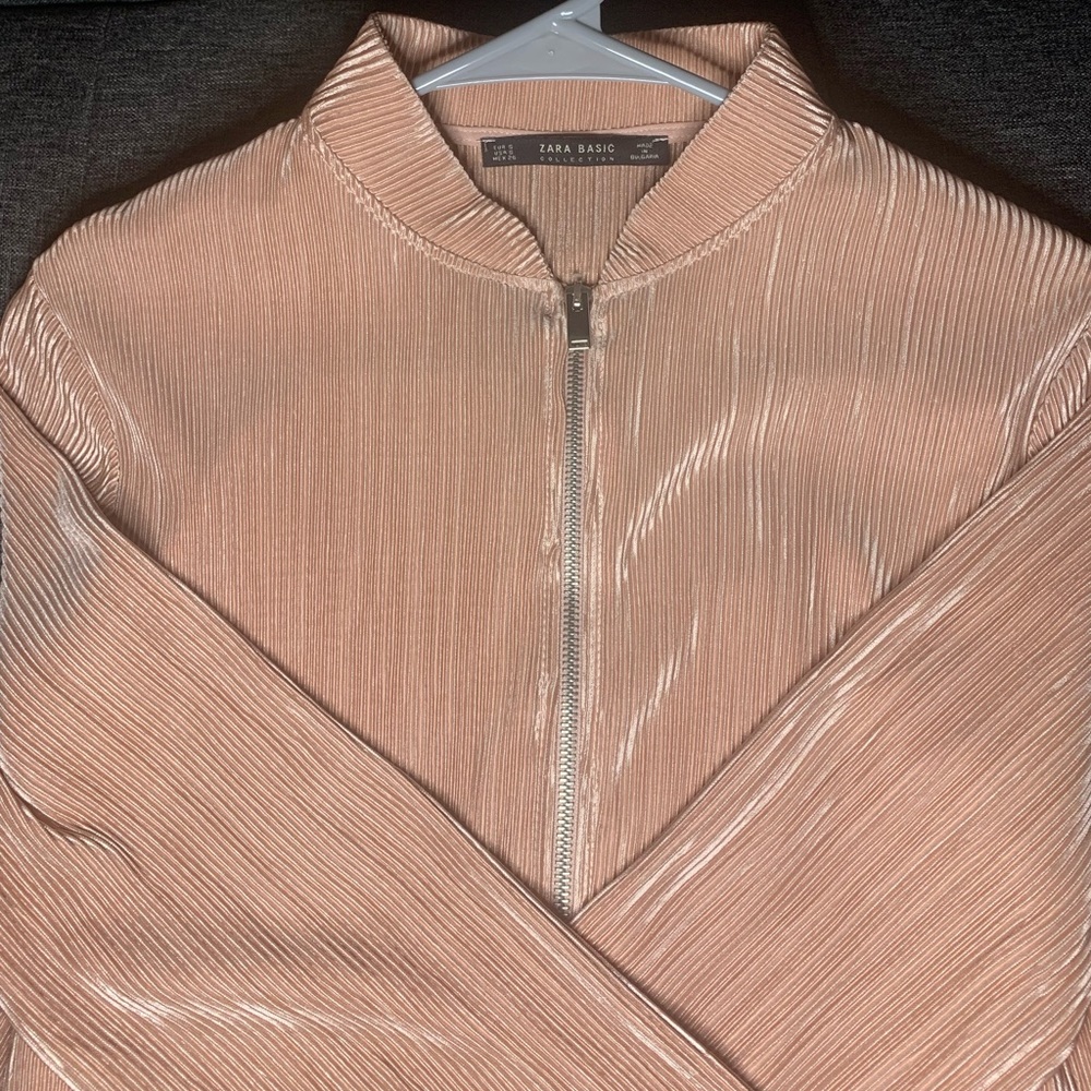 Pink Zara Bomber Jacket